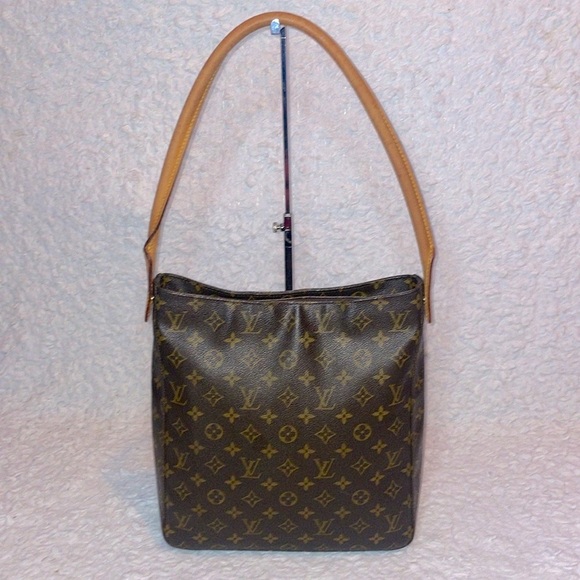 Louis Vuitton LV Monogram Looping GM Vachetta Leather Shoulder Tote Bag Purse - Picture 5 of 17